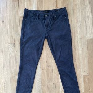 Genetic Denim Skinny Jeans Shane Black Suede-like